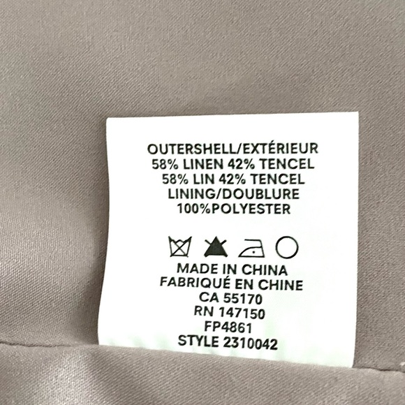 *SOLD* Frank and Oak Plaid Linen and Tencel Blazer Jacket - Picture 9 of 10